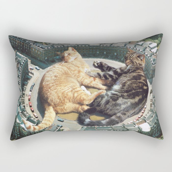 Lazy Cats Roundabout  Rectangular Pillow Gallery Image 1