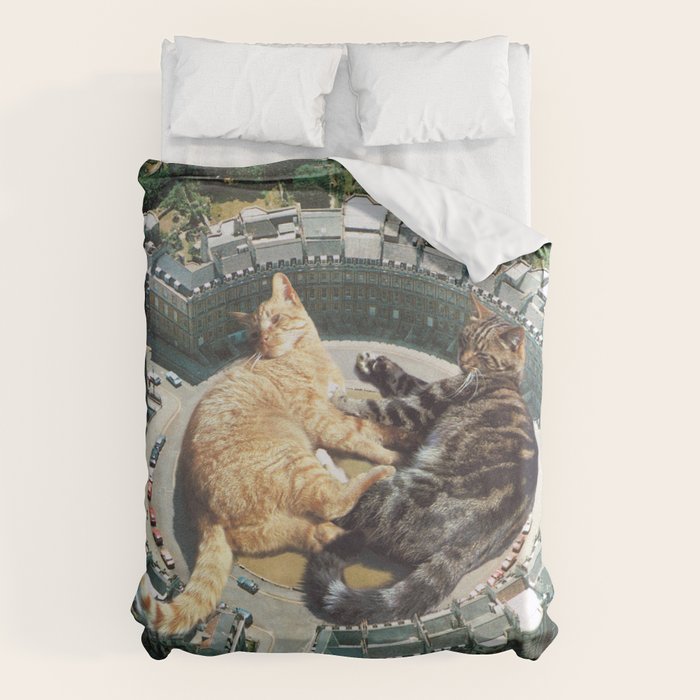 Lazy Cats Roundabout  Duvet Cover Gallery Image 1