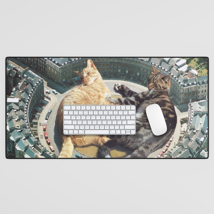 Lazy Cats Roundabout  Desk Mat Gallery Image 1