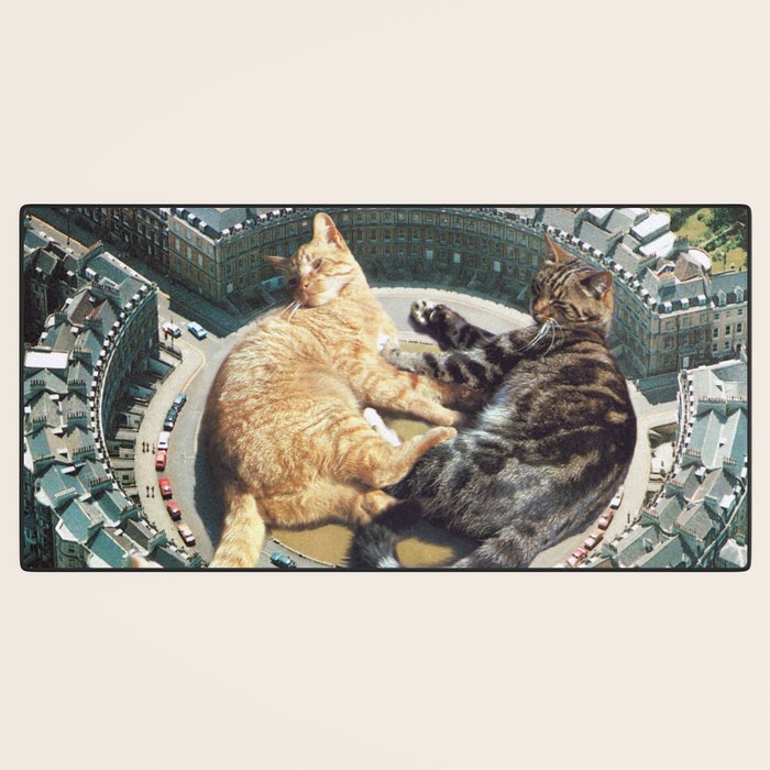 Lazy Cats Roundabout  Desk Mat Gallery Image 3