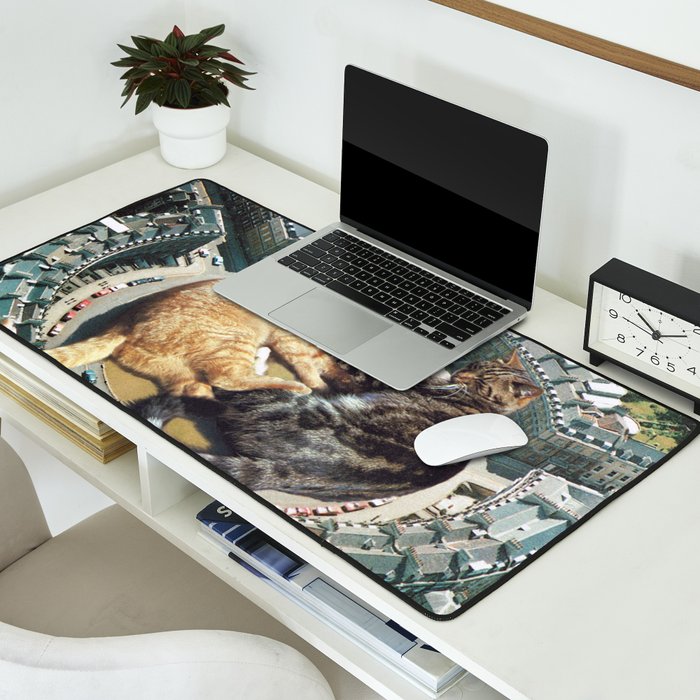 Lazy Cats Roundabout  Desk Mat Gallery Image 2