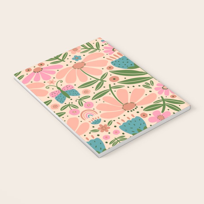 Pretty Floral - sweet pink Notebook Gallery Image 3