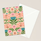 Pretty Floral - sweet pink Stationery Card Gallery Image 2