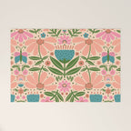 Pretty Floral - sweet pink Welcome Mat Gallery Image 1