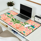 Pretty Floral - sweet pink Desk Mat Gallery Image 2