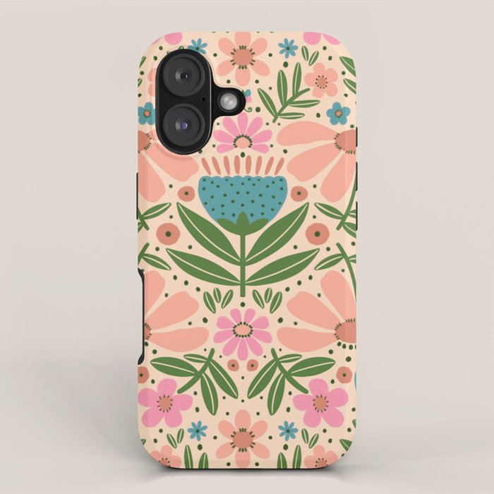 Pretty Floral - sweet pink iPhone Case Gallery Image 1