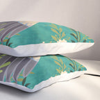 Bohemian Floral Heron Pillow Sham Gallery Image 3