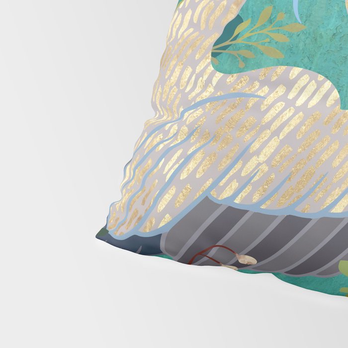 Bohemian Floral Heron Pillow Sham Gallery Image 4