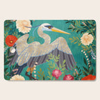 Bohemian Floral Heron Cutting Board Gallery Image 1