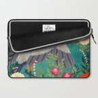 Bohemian Floral Heron Laptop Sleeve Gallery Image 2