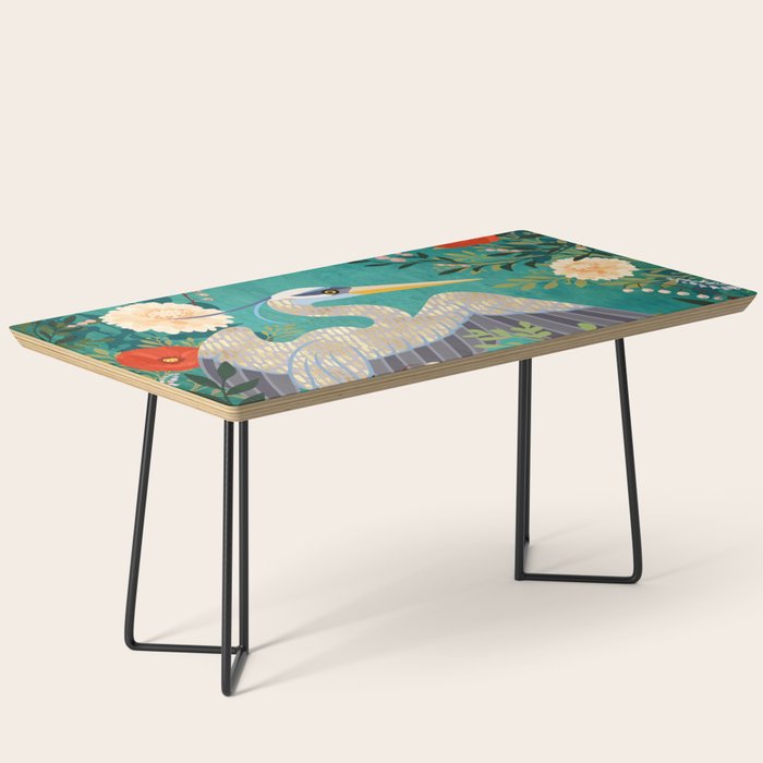 Bohemian Floral Heron Coffee Table Gallery Image 1