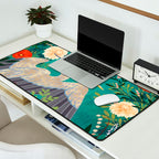 Bohemian Floral Heron Desk Mat Gallery Image 2