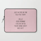 Just in case no one told you today: hello Laptop Sleeve Gallery Image 1