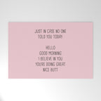 Just in case no one told you today: hello Welcome Mat Gallery Image 1