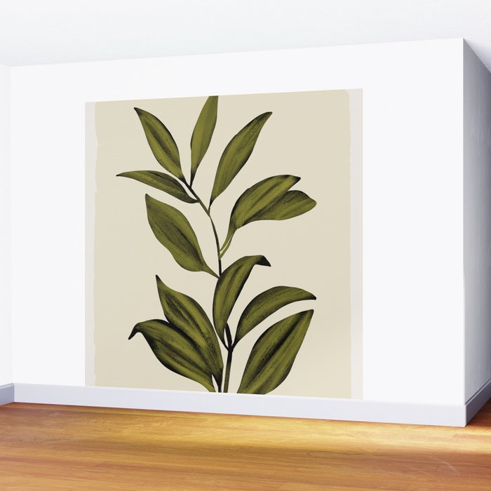 Abstract Art /Minimal Plant 82 Wall Mural Gallery Image 2