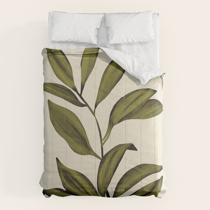 Abstract Art /Minimal Plant 82 Comforter Gallery Image 6