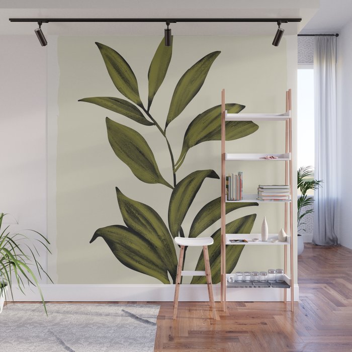 Abstract Art /Minimal Plant 82 Wall Mural Gallery Image 1