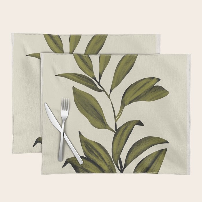 Abstract Art /Minimal Plant 82 Placemat Gallery Image 1