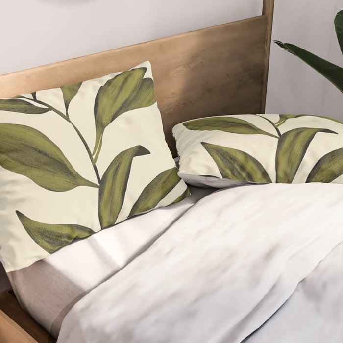 Abstract Art /Minimal Plant 82 Pillow Sham Gallery Image 2
