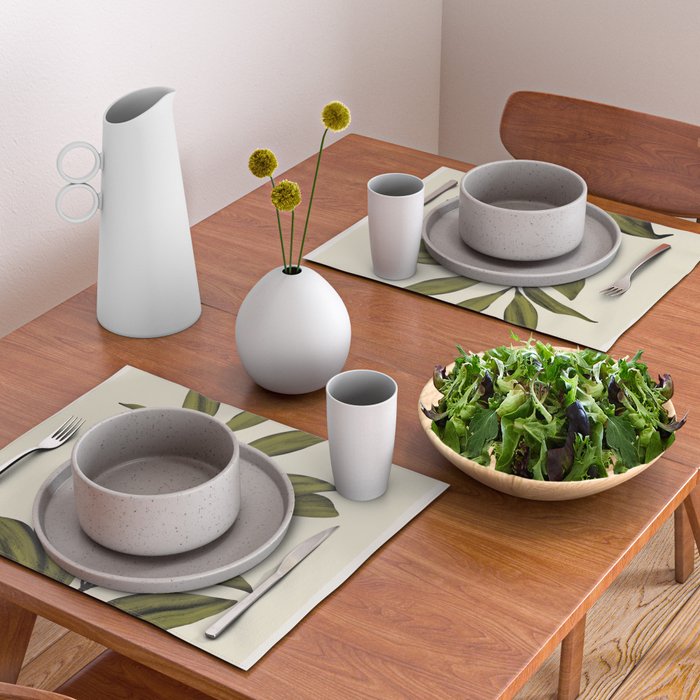Abstract Art /Minimal Plant 82 Placemat Gallery Image 2