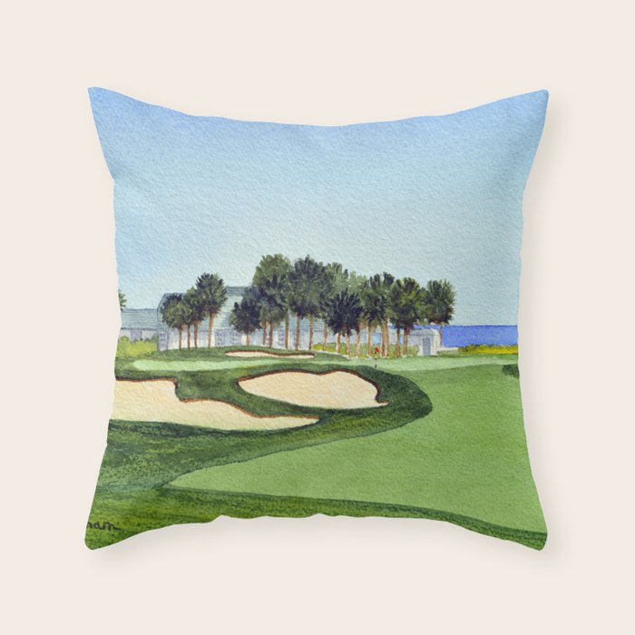 The Dunes Golf Club Myrtle Beach South Carolina Throw Pillow Gallery Image 1