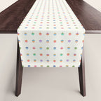Happy Hanukkah | Dreidels & Star Pattern Table Runner Gallery Image 1