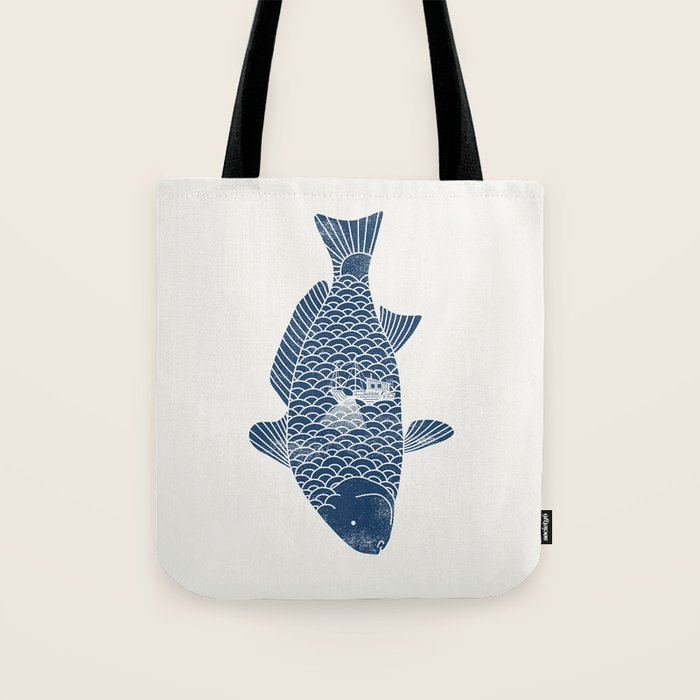 Fishing in a fish 2 Tote Bag Gallery Image 1