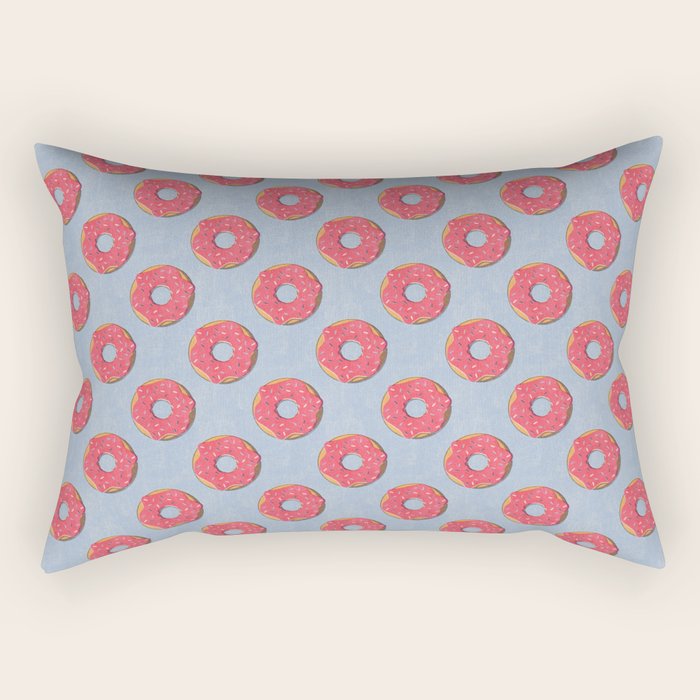 FAST FOOD / Donut - pattern Rectangular Pillow Gallery Image 2