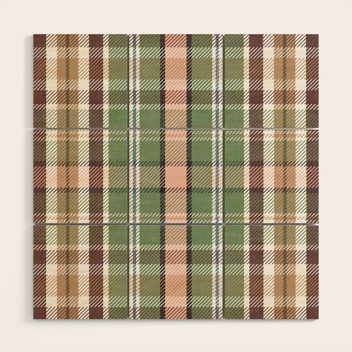 Wilderness Plaid Cozy Heirloom Multi Wood Wall Art Gallery Image 1