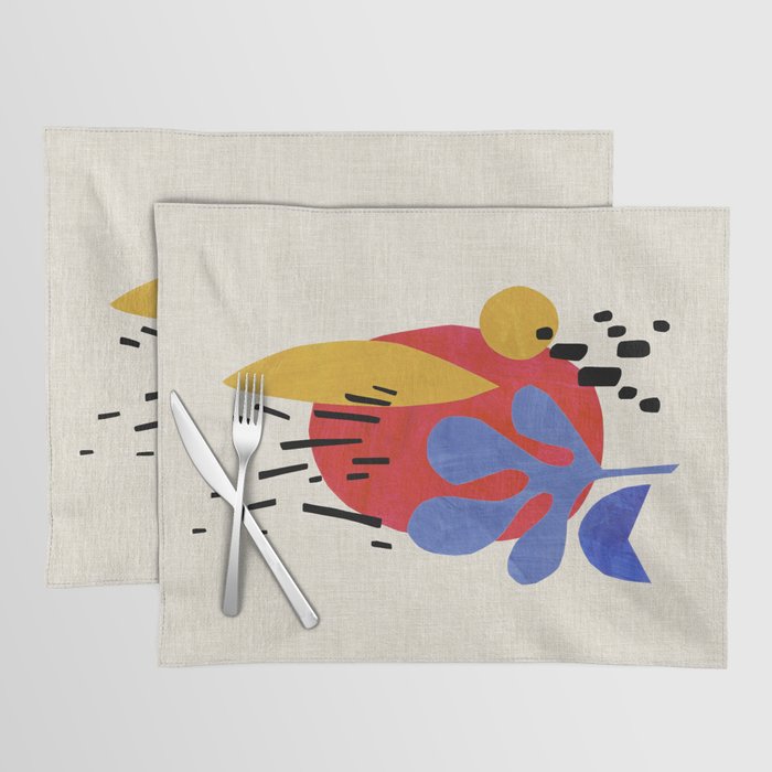 Blue Leaf Willow Placemat Gallery Image 1