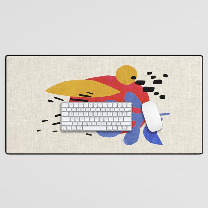 Blue Leaf Willow Desk Mat Gallery Image 1