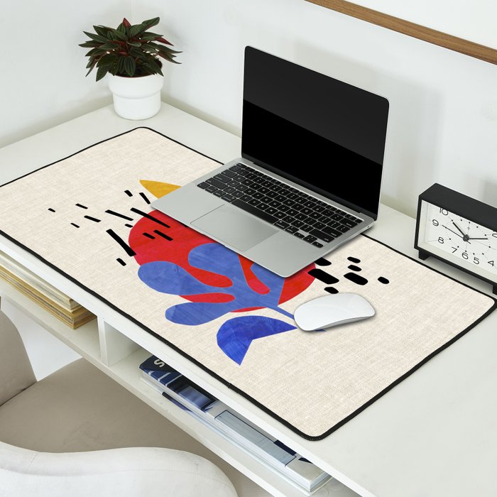 Blue Leaf Willow Desk Mat Gallery Image 2