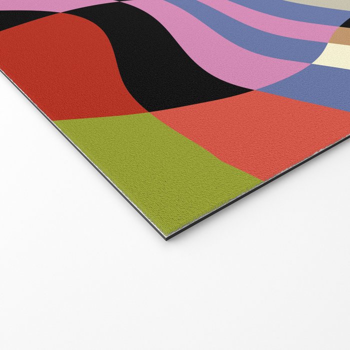 fluid retro checkers Welcome Mat Gallery Image 2