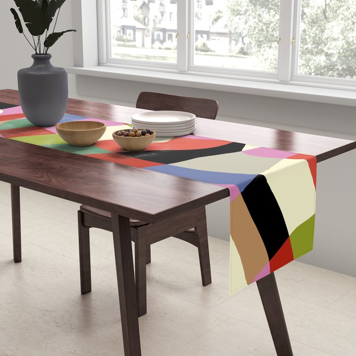 fluid retro checkers Table Runner Gallery Image 2