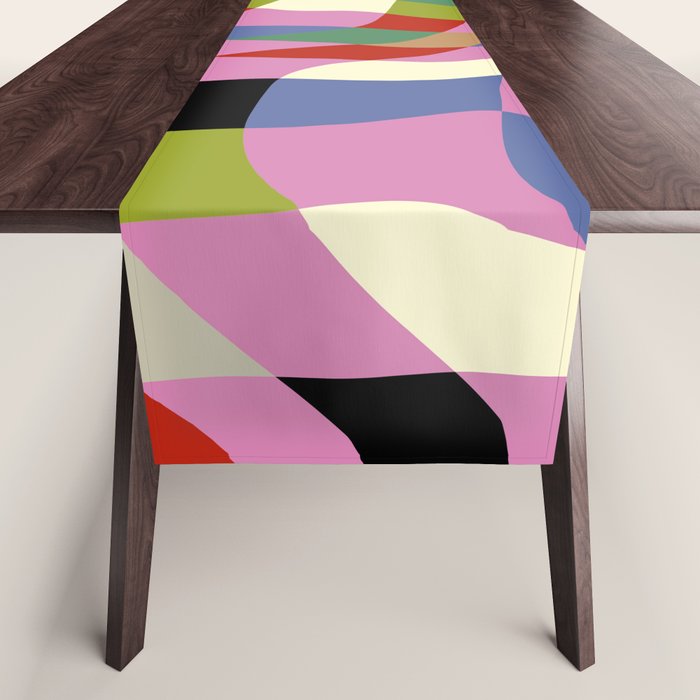 fluid retro checkers Table Runner Gallery Image 1