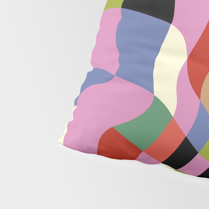 fluid retro checkers Pillow Sham Gallery Image 4