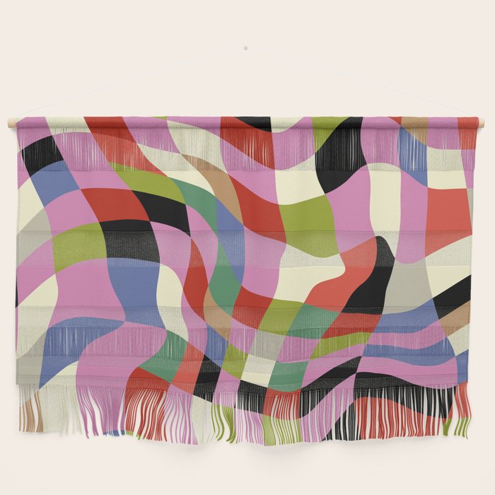 fluid retro checkers Wall Hanging Gallery Image 1