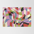 fluid retro checkers Rug Gallery Image 2