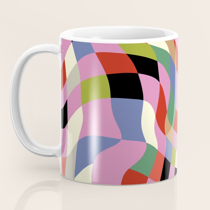 fluid retro checkers Coffee Mug Gallery Image 3