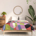 fluid retro checkers Comforter Gallery Image 3