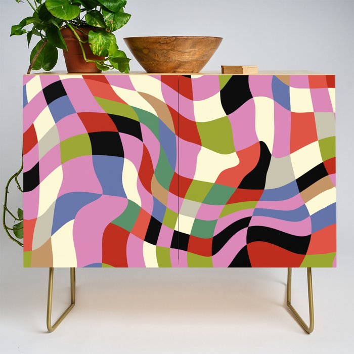 fluid retro checkers Credenza Gallery Image 1