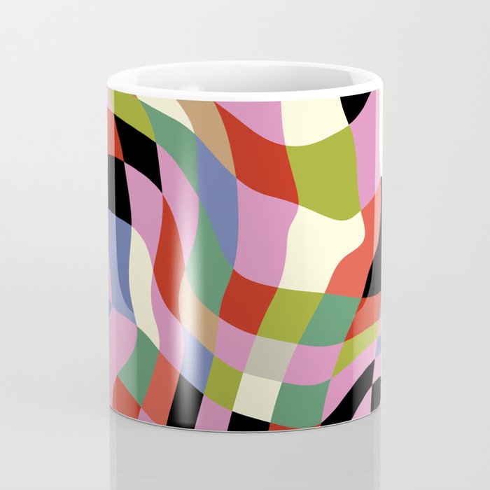 fluid retro checkers Coffee Mug Gallery Image 4