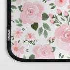 Blush Pink Floral Blooms Laptop Sleeve Gallery Image 3