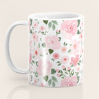 Blush Pink Floral Blooms Coffee Mug Gallery Image 3
