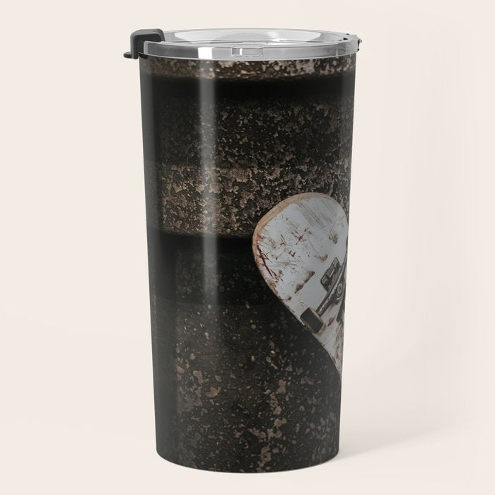 Grungy Skateboard (Color) Travel Mug Gallery Image 3