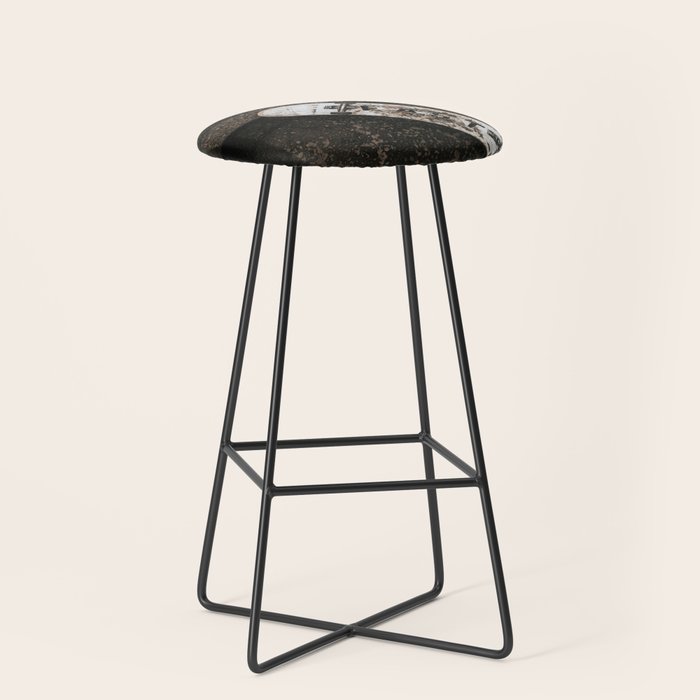 Grungy Skateboard (Color) Stool Gallery Image 1