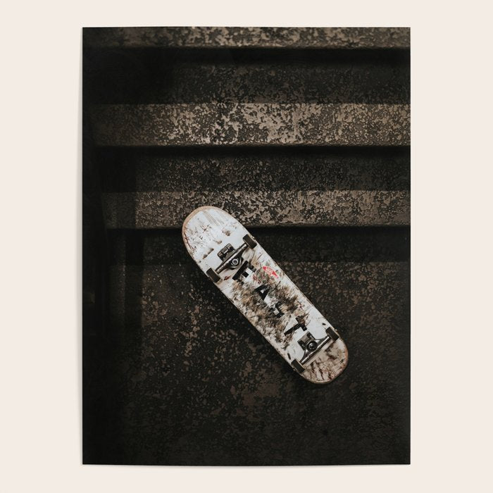 Grungy Skateboard (Color) Poster Gallery Image 4