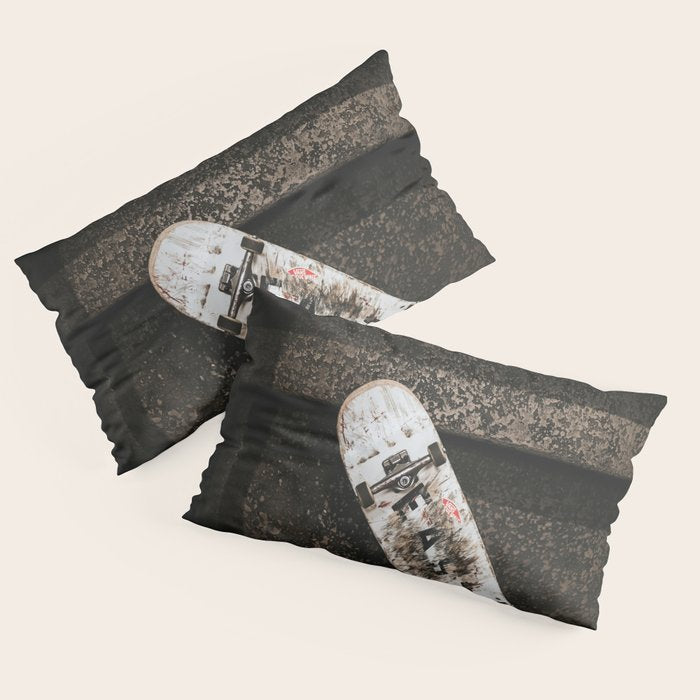 Grungy Skateboard (Color) Pillow Sham Gallery Image 2