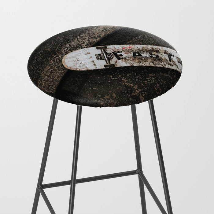 Grungy Skateboard (Color) Stool Gallery Image 2