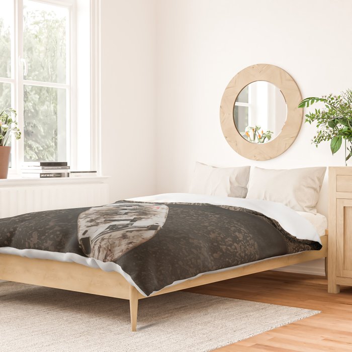 Grungy Skateboard (Color) Duvet Cover Gallery Image 2